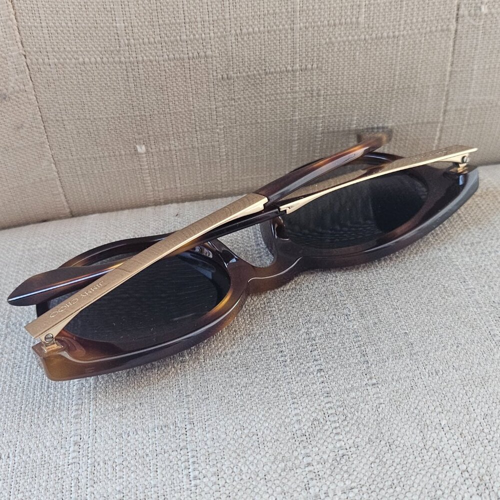 Jimmy Choo Ladies Vivy Havana Sunglasses Round Full Rim Shades - Picture 6 of 16